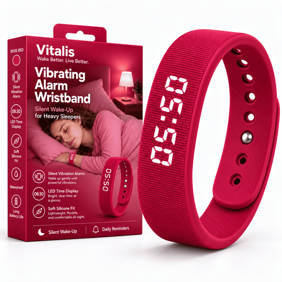 Vitalis Silent Vibrating Alarm Band