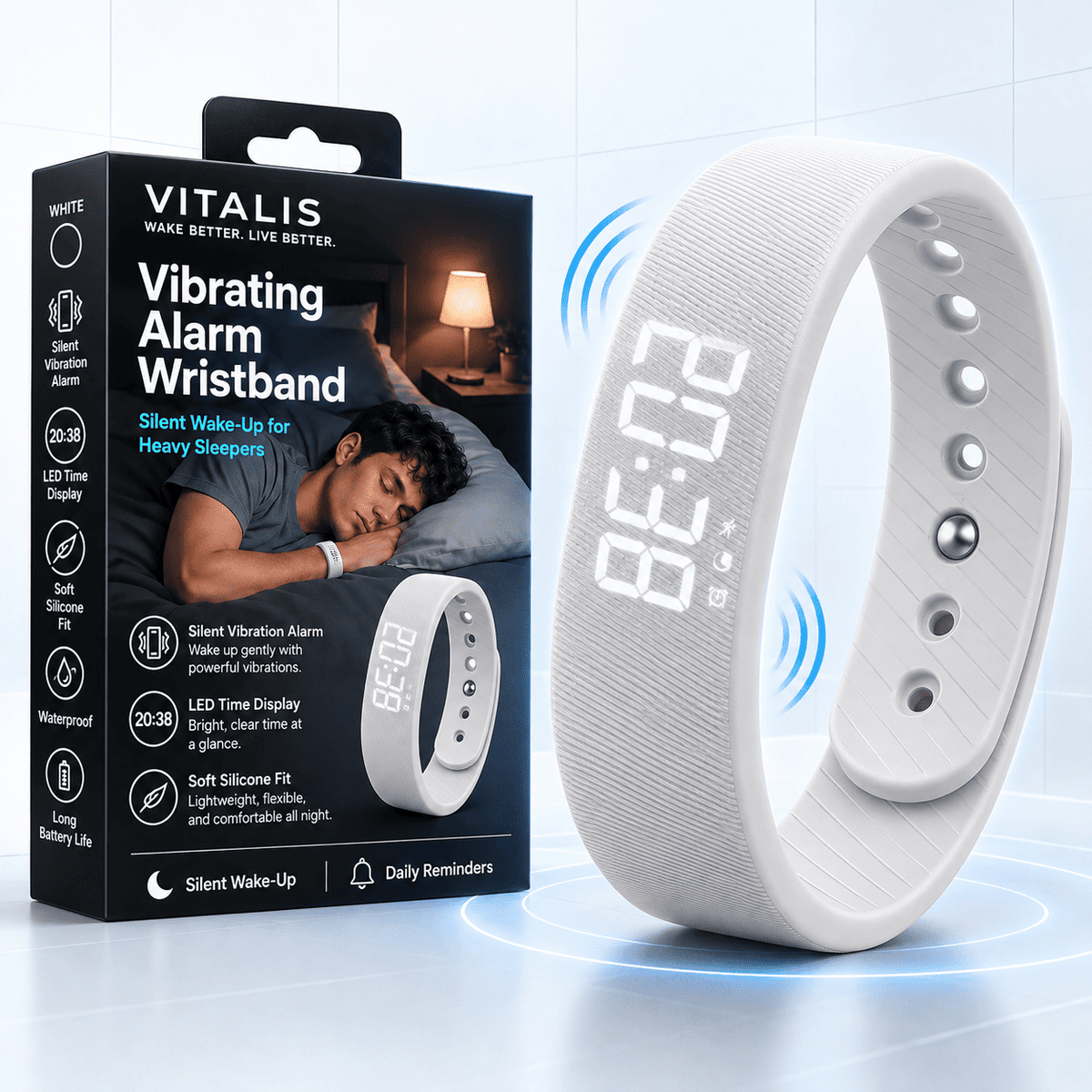 Vitalis Silent Vibrating Alarm Band