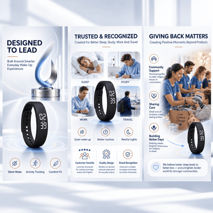 Vitalis Silent Vibrating Alarm Band