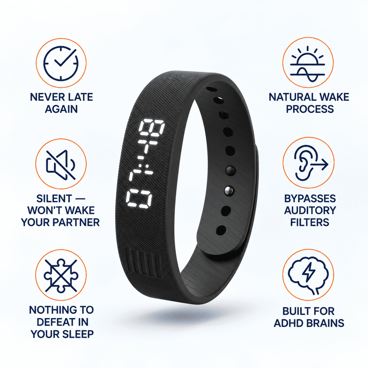 Vitalis Silent Vibrating Alarm Band