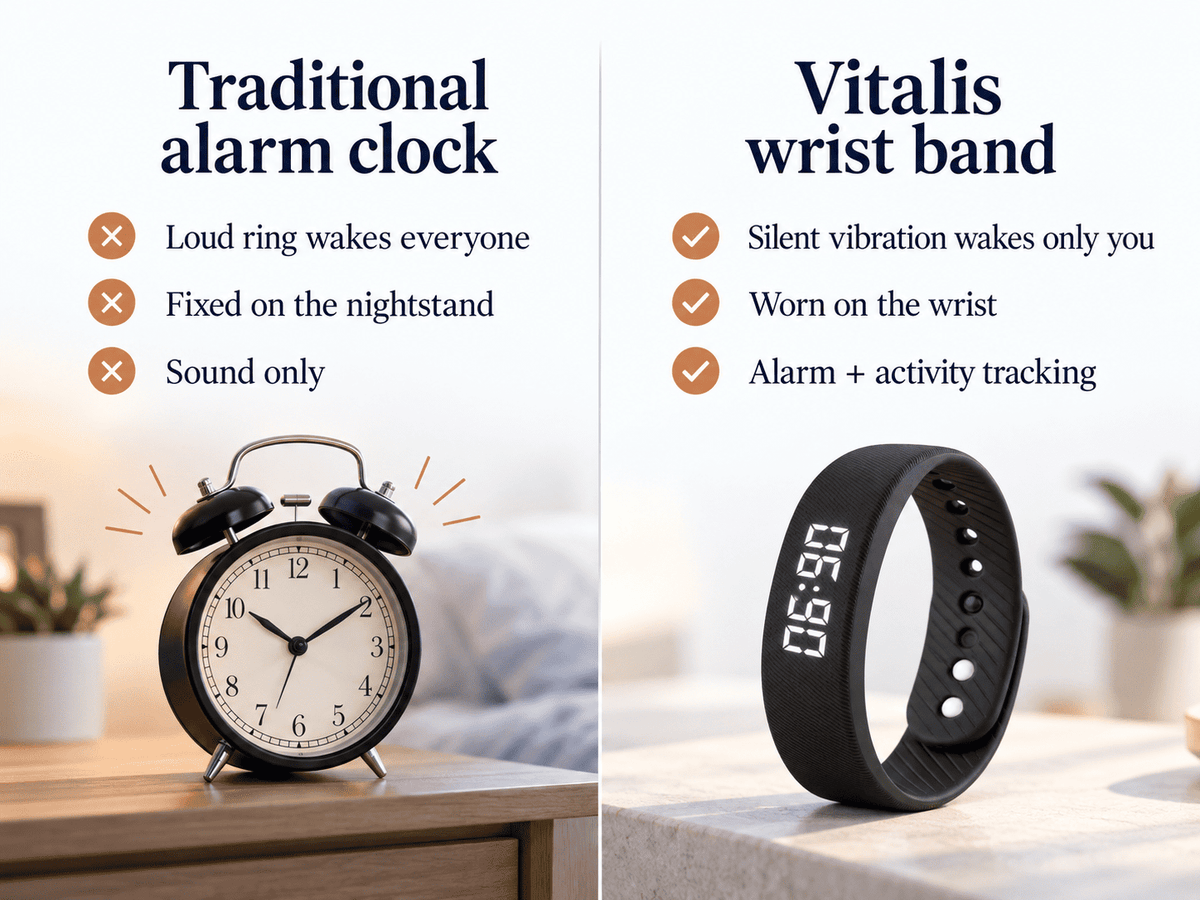 Vitalis Silent Vibrating Alarm Band