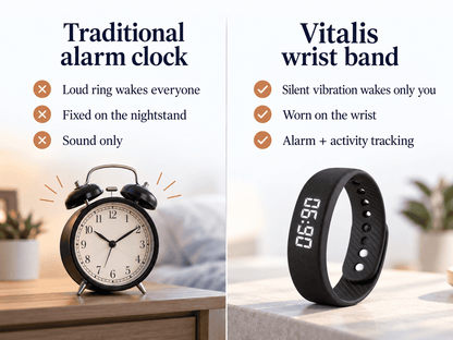 Vitalis Silent Vibrating Alarm Band