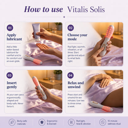 Vitalis® Solis - Red-light intimate wellness wand